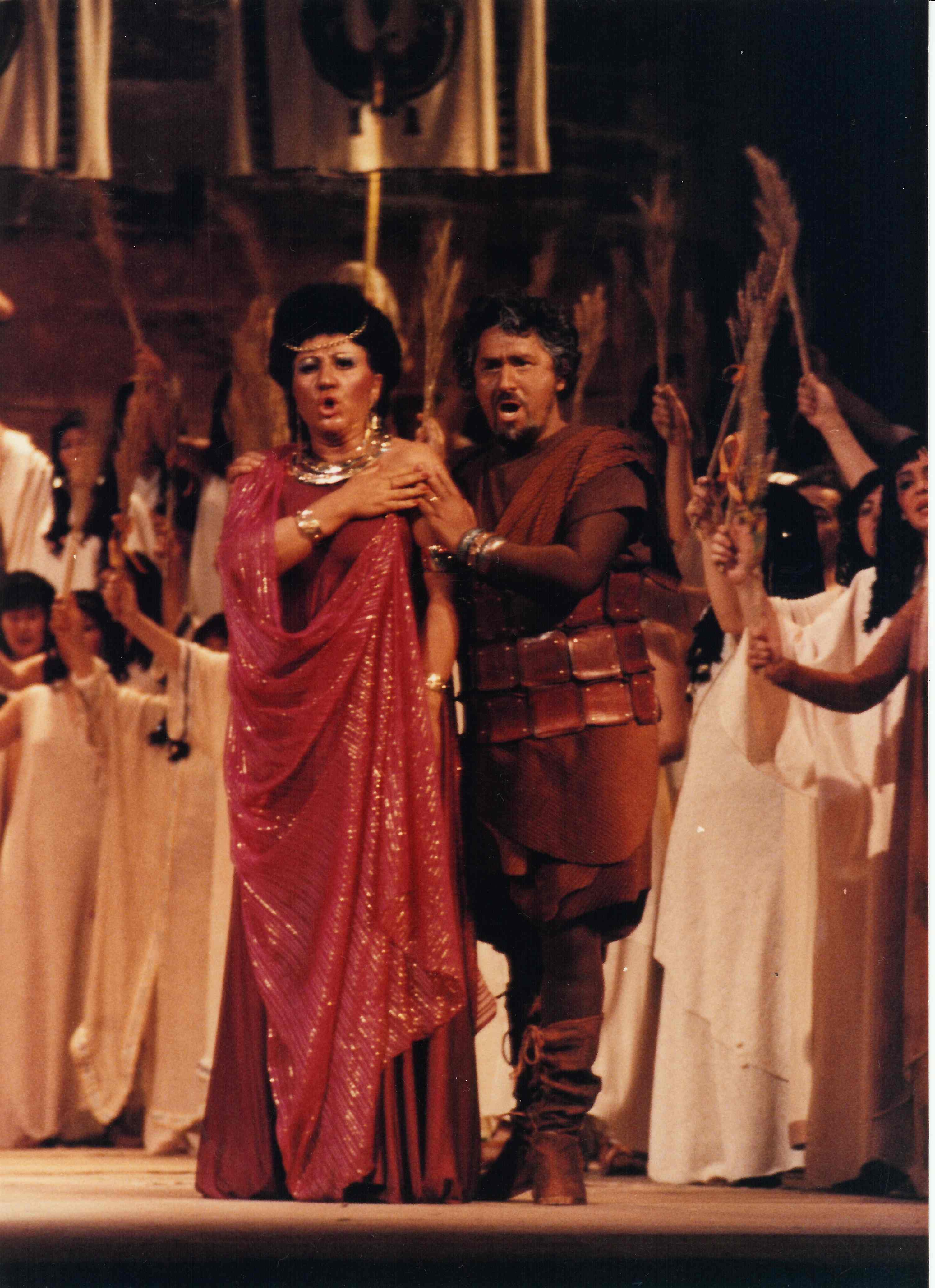 Maria Abajan in an operatic performance
