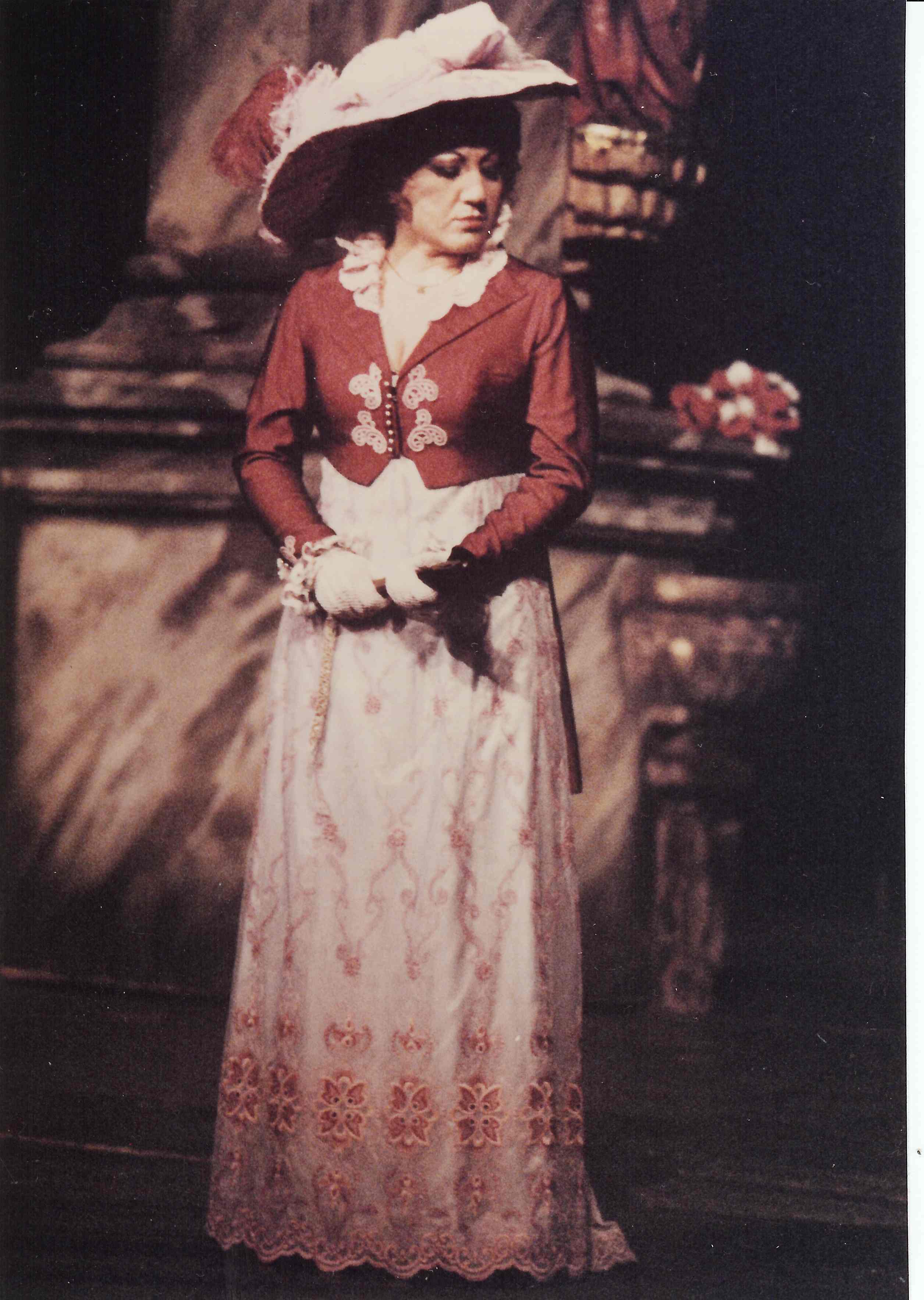 Maria Abajan performing on stage